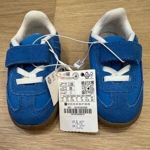 Zara Kids Blue Sneakers with White Accents